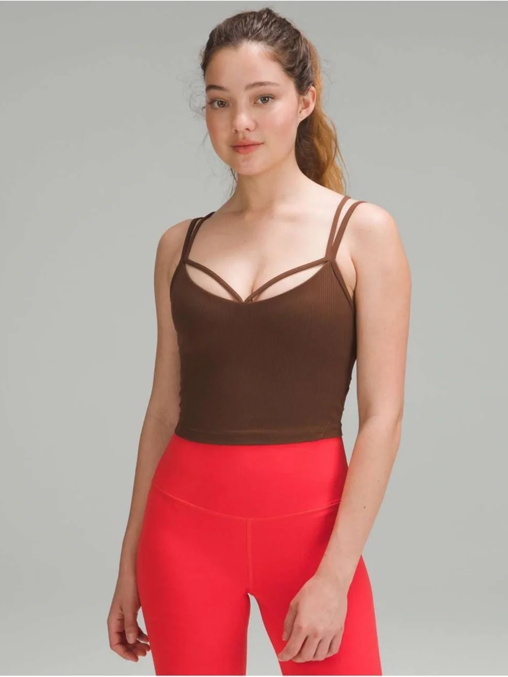 Lululemon Align Strappy Ribbed Tank Top Java Size 6 - Picture 5 of 6